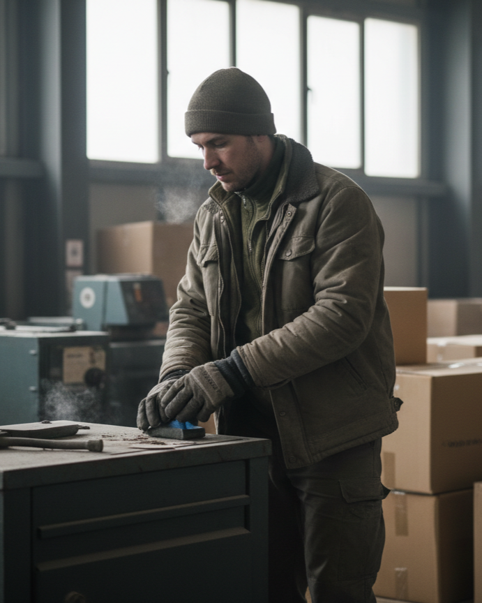 Travailleur-au-froid